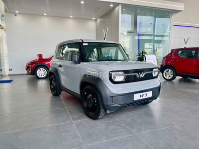 VinFast VF3 2025 màu xám xi măng