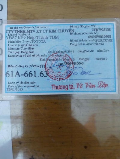 Toyota Fortuner 2015 Bạc