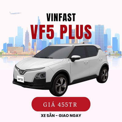 VINFAST VF5 PLUS TRẮNG – XE SẴN GIAO NGAY