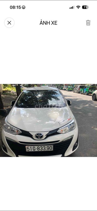 Toyota Vios 2018 1.5E CVT - 78000 km
