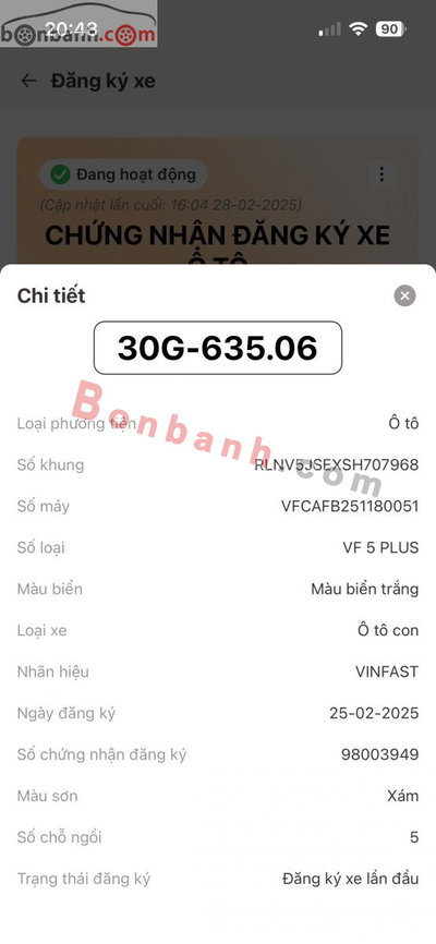 Xe VinFast VF5 Plus 2025