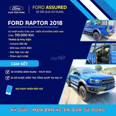 Ford Ranger Raptor 2018 Xanh Biển số Ko niên hạng