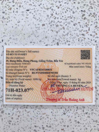 VinFast VF 5 Plus 2024 Trắng