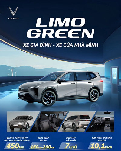 VinFast LIMO GREEN Sẵn Xe - Miễn Phí Sạc