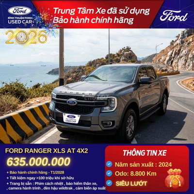 Ford Ranger 2024 XLS 2.0 4X2 AT - 8800 km