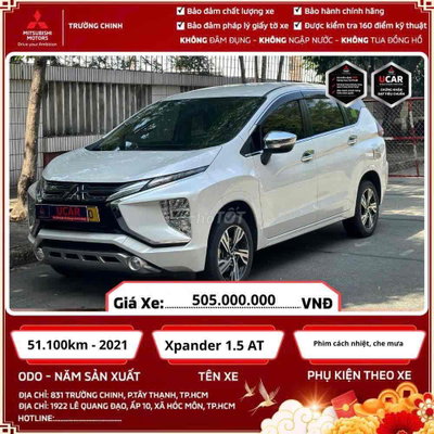 Mitsubishi Xpander 2021 1.5 L At 51.049 km Trắng