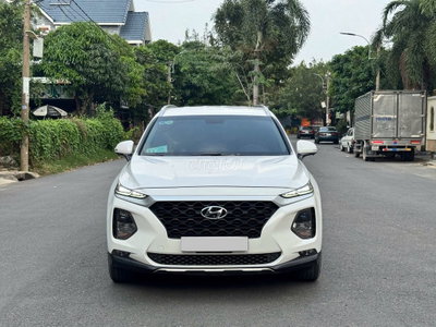 Hyundai SantaFe 2021 Trắng máy dầu êm ái tiết kiệm