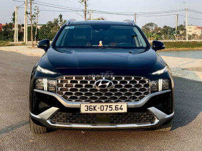 Hyundai SantaFe 2022 Xăng Cao Cấp màu đen 7 chỗ