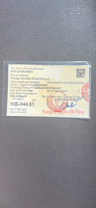 Toyota Veloz Cross 2022 Đen 207665 km