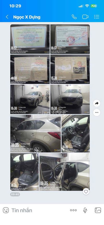 Mazda CX5 2015 Vàng cát 136000 km