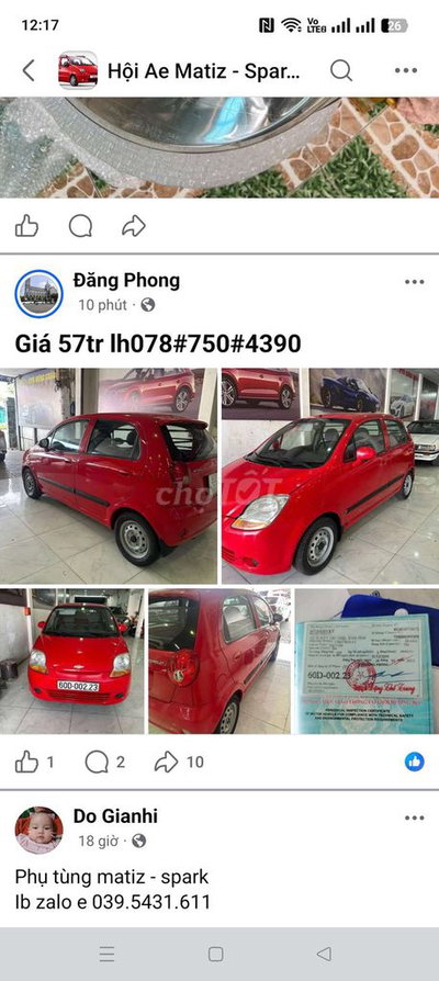 Chevrolet Spark 2013 Đỏ