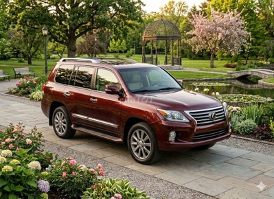 Lexus LX570 2009 Đỏ