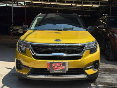 Kia Seltos 2021 Luxury 1.4Turbo,màu vàng,50.000 km
