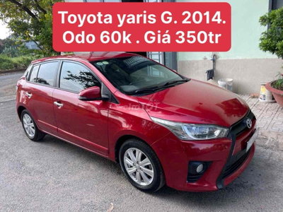 Toyota Yaris G 2014 60000 km Đỏ