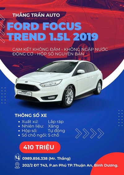 ✅ Ford focus 1.5 AT Sản xuất: 2019 đi 8 vạn zin