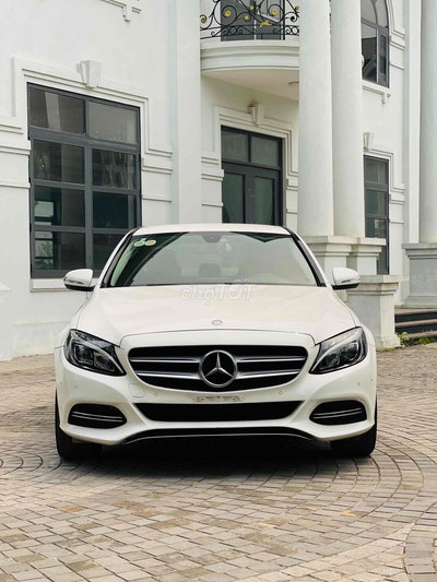 Mercedes C200 2015 Trắng 10 vạn km