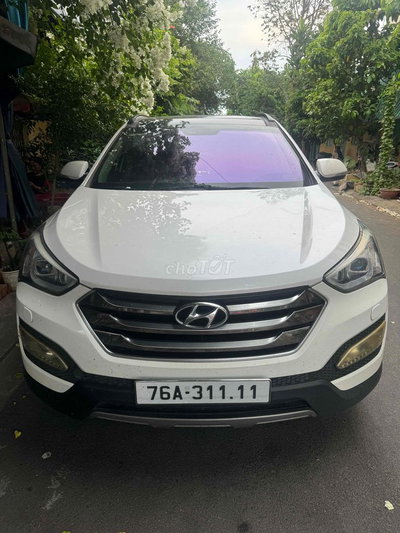 Hyundai Santa Fe 2016 Bản đủ Trắng