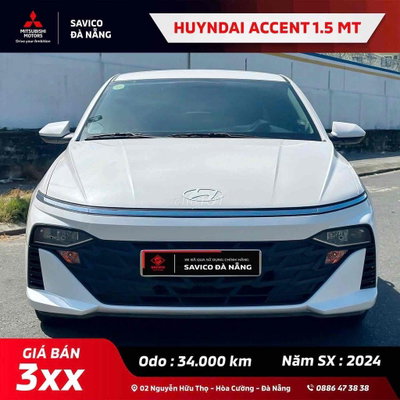 Hyundai Accent 2024 1.5 MT 34.000 km Trắng