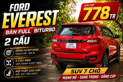 Ford Everest 2019 bản Full 4x4 Titanium BiTurbo Đỏ