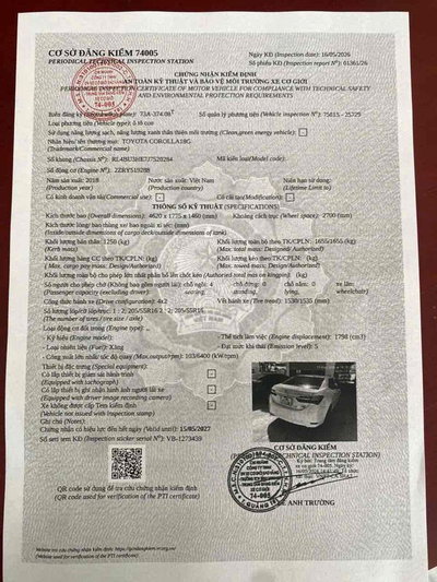 Toyota Altis 2018 G Trắng 26 vạn
