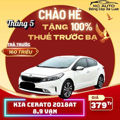 Kia Cerato 2018 1.6L AT 89000 km Trắng