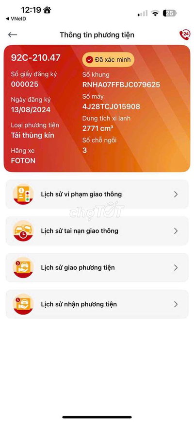 cần thanh li xe tải như hình