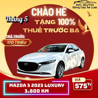 Mazda 3 2023 1.5L Luxury 3.800km Trắng