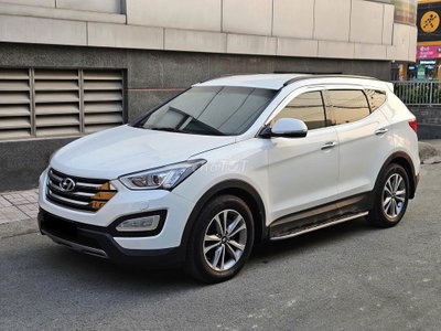 Hyundai Santafe AT dầu model 2016 màu trắng