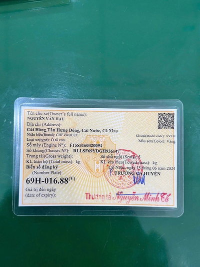 Chevrolet Aveo 2016 Vàng 200000 km