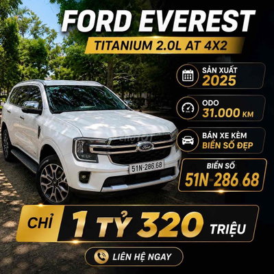 Ford Everest Titanium 2025 31.000 km