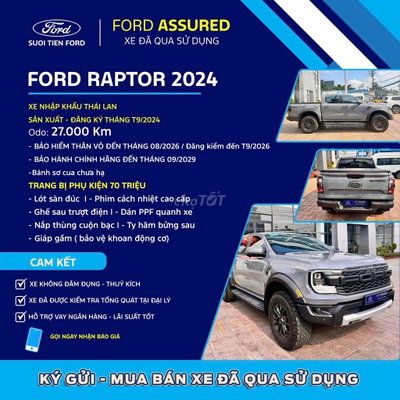 Ford Raptor 2024 Xám 27.000 km