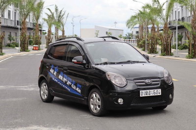 Kia Morning 2008 Số tự động 128k km Đen