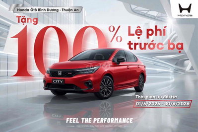 Honda City Giảm 100% Trước Bạ. Giá Lăn Bánh Thấp✅