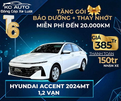 Hyundai Accent 2024 1.5L MT Trắng 12.000km