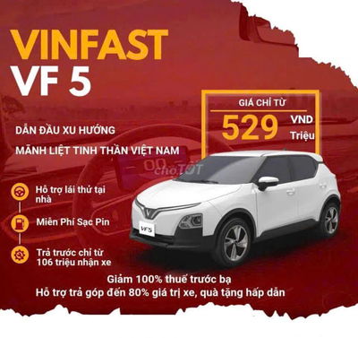 Vinfast VF 5 kèm pin 03/2025 cực ưu đãi