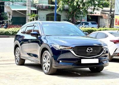 Mazda CX8 2019 2020 xe zin, màu xanh cavansite