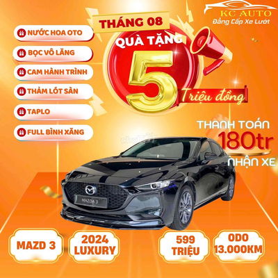 Mazda 3 2024 1.5L Luxury - 13000 km
