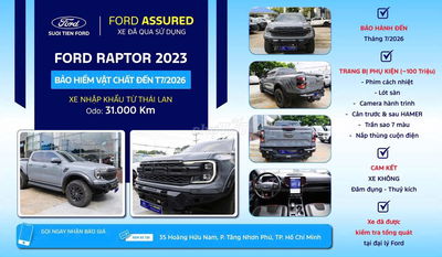 Ford Ranger 2023 Raptor 2.0L 4x4 AT - 31000 km