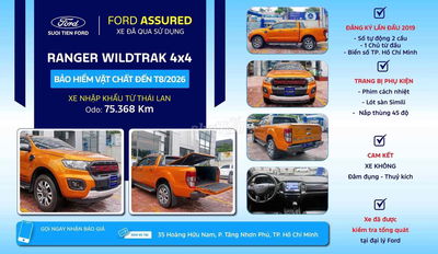 Ford Ranger 2018 Wildtrak 2.0 4x4 - 75000 km