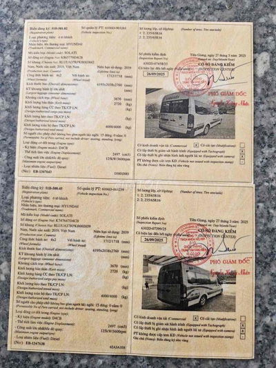 Hyundai Solati 2019 - 400000 km 4 chiếc xe zin