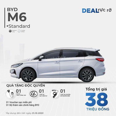 Chương trình mới Tháng 10 cho xe BYD M6