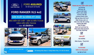 Ford Ranger 2022 XLS 2.2L 4x2 AT - 63868 km
