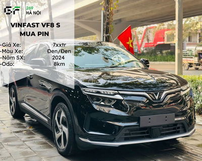 VinFast VF8 S Đen, sản xuất 2024, 8km